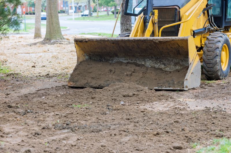 Finished graded yard